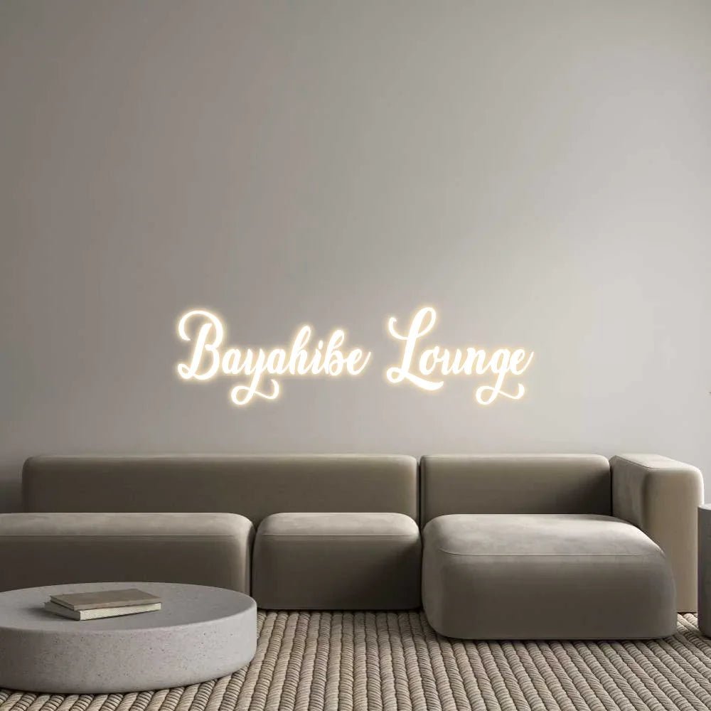 NEON LEDCustom Neon: Bayahibe Lounge - NEON DISCOUNT - Custom Neon SUR MESURE