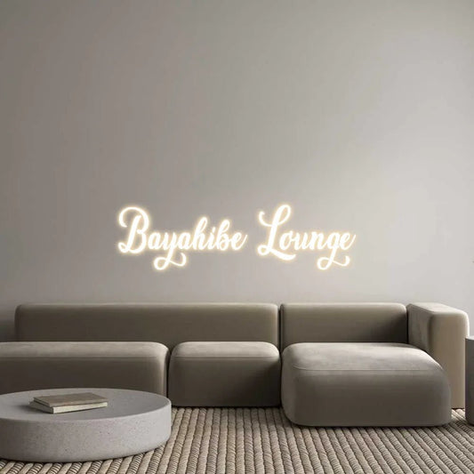 NEON LEDCustom Neon: Bayahibe Lounge - NEON DISCOUNT - Custom Neon SUR MESURE