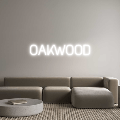 NEON LEDCustom Neon: OAKWOOD - NEON DISCOUNT - Custom Neon SUR MESURE