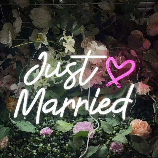 NEON LEDNéon Just Married - NEON DISCOUNT - SUR MESURE