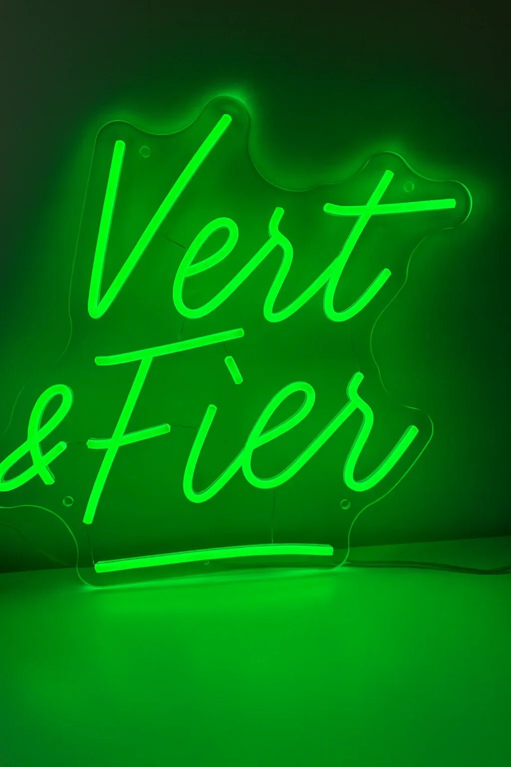 NEON LEDNéon "Vert&Fier - NEON DISCOUNT - SUR MESURE